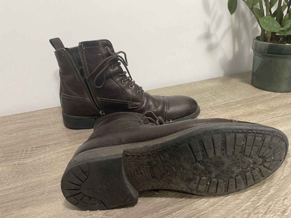 Ghete piele maro Geox 40