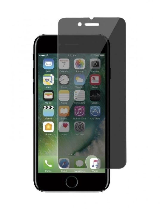 Folie de sticla Apple iPhone 8, Privacy Glass case friendly, folie 9H