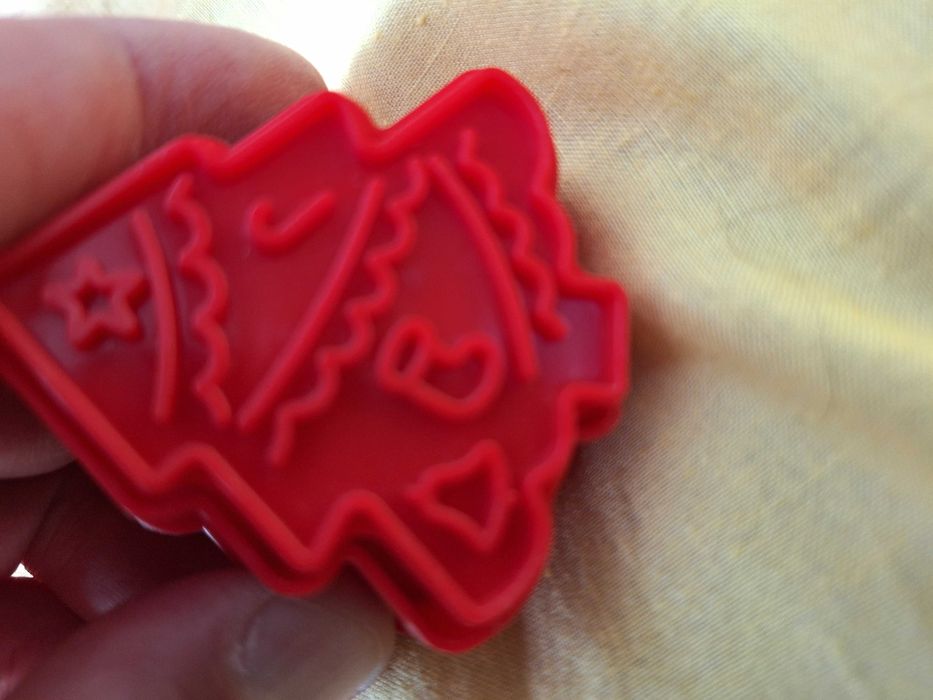 Set 8 forme pentru prajituri de Craciun, KkvoGmle, Silicon, Rosu