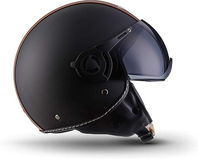 Moto helmets® h44 „vintage black“ · отворена каска · jet-helmet