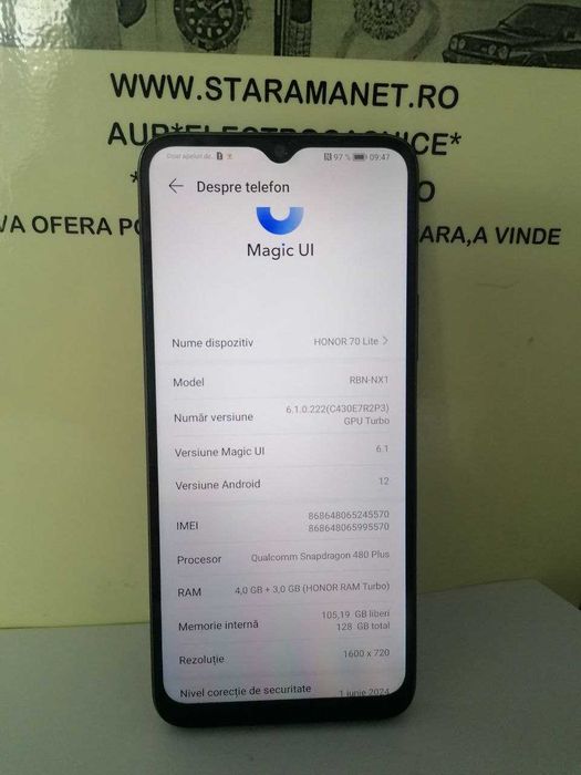 honor 70 lite (m2) star amanet