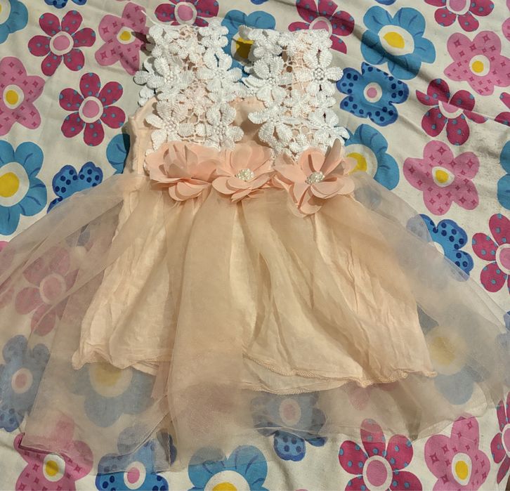 Rochita de ocazie Jessy, roz pudra