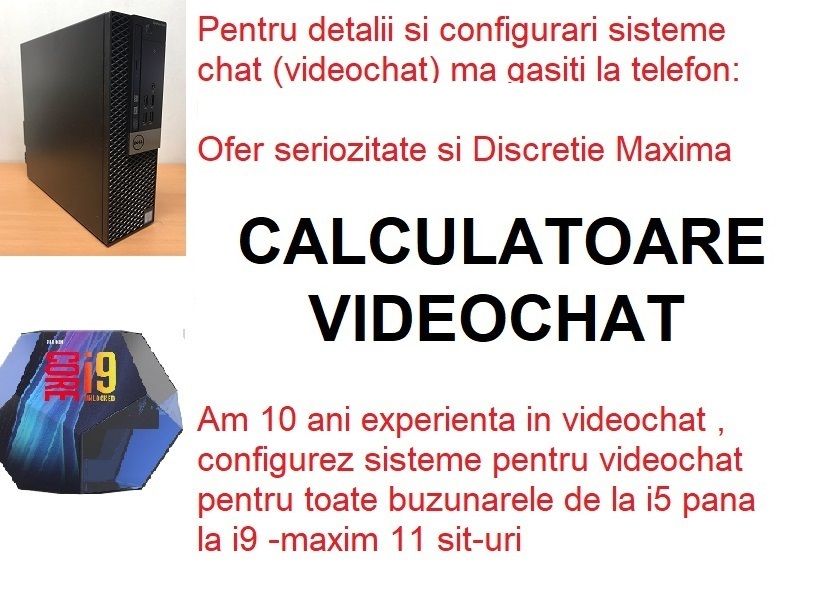 Sistem videochat nou, videochat iasi , videochat i7 -bonus