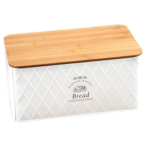 Кутия за хляб от бамбук и метал