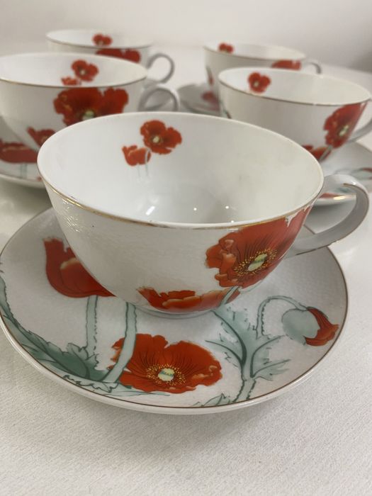 Фарфор новый Чайные пары на 5 персон 2000 тенге