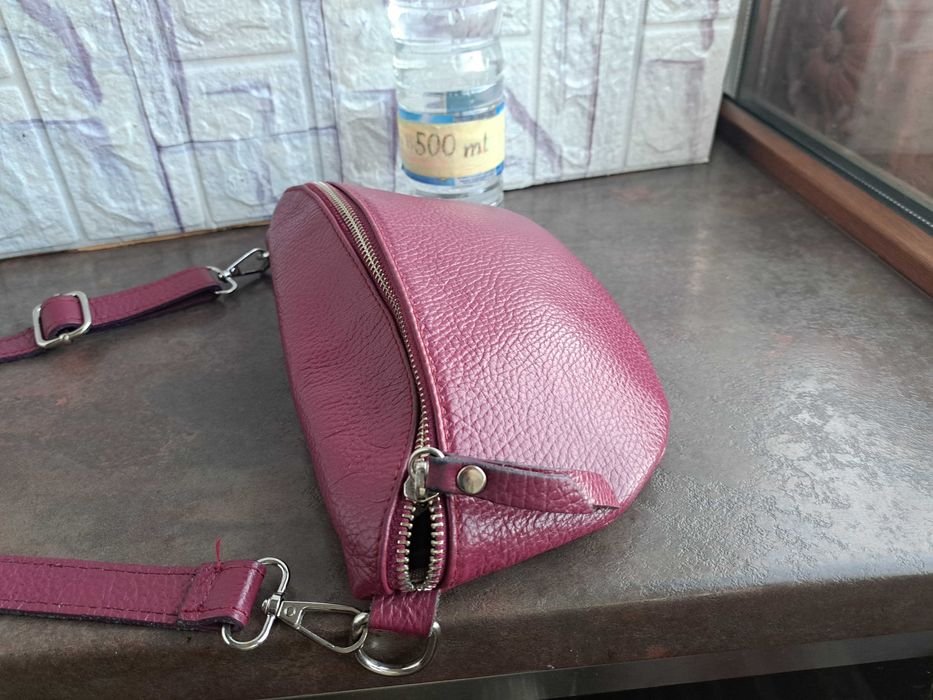 дамска чанта малка чантичка за кръста,банан,
торба-естествена кожа,