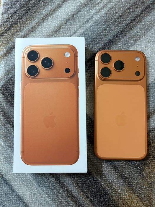 Айфон 17 про оранжевый. 256 гб. Привезли с Америки, 100% оригинал есим