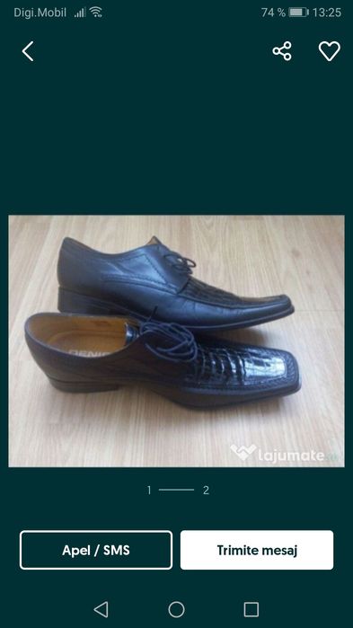 Pantofi din piele naturala  vând