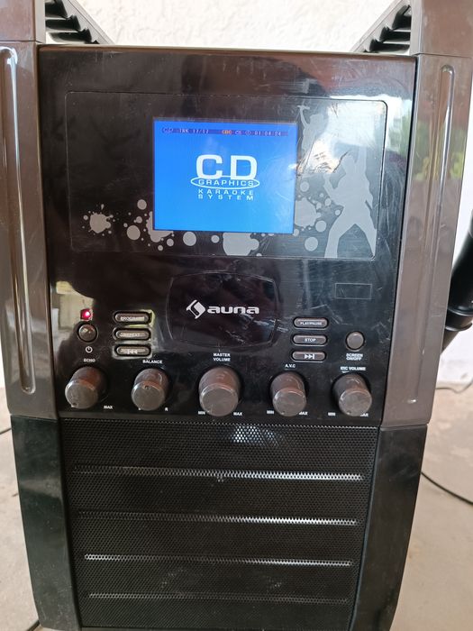 Караоке система Auna с CD плейър, AUX, 2 микрофона