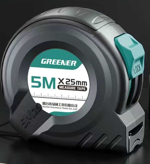 GREENER рулетка строительная GR-525, 5 м х 25 мм