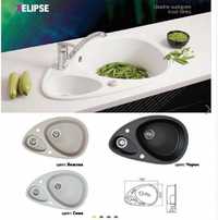 Кухненска гранитна мивка XElipse сива/бежова/черна