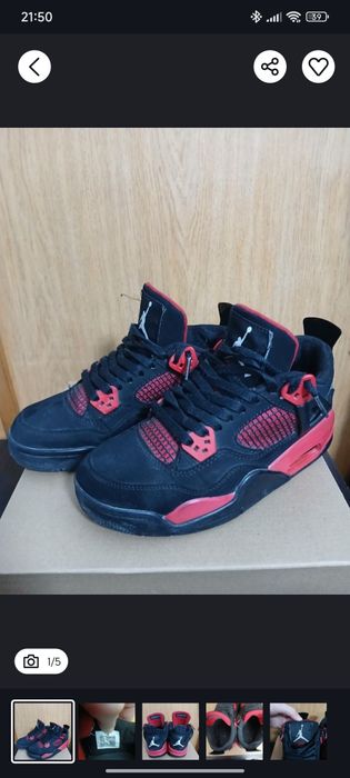 Jordan 4 Red Thunder VAND URGENT