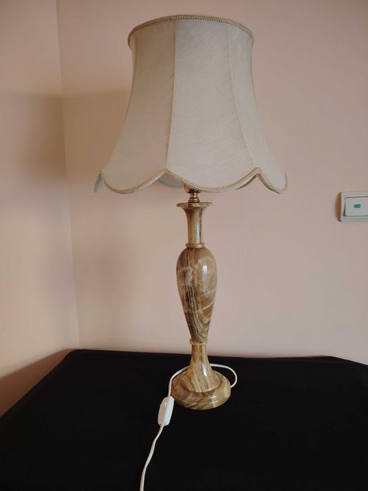 Lampă onix superbă cu abajur