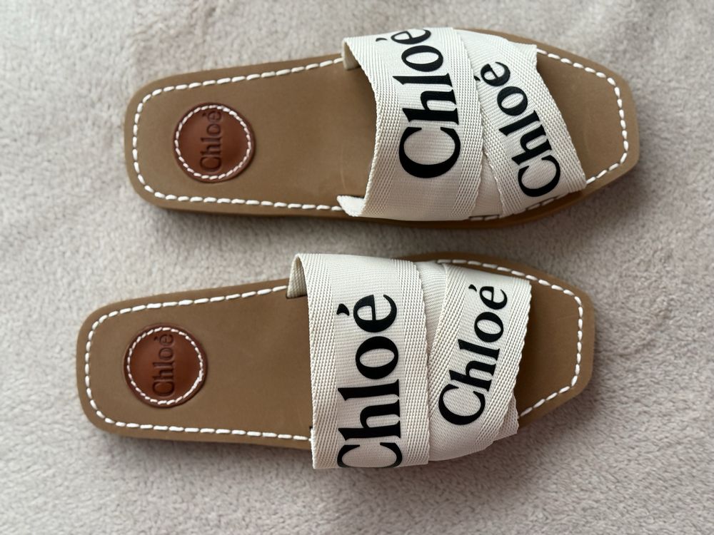 Șlapi Chloe crem