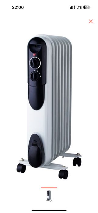 Масляный радиатор белый