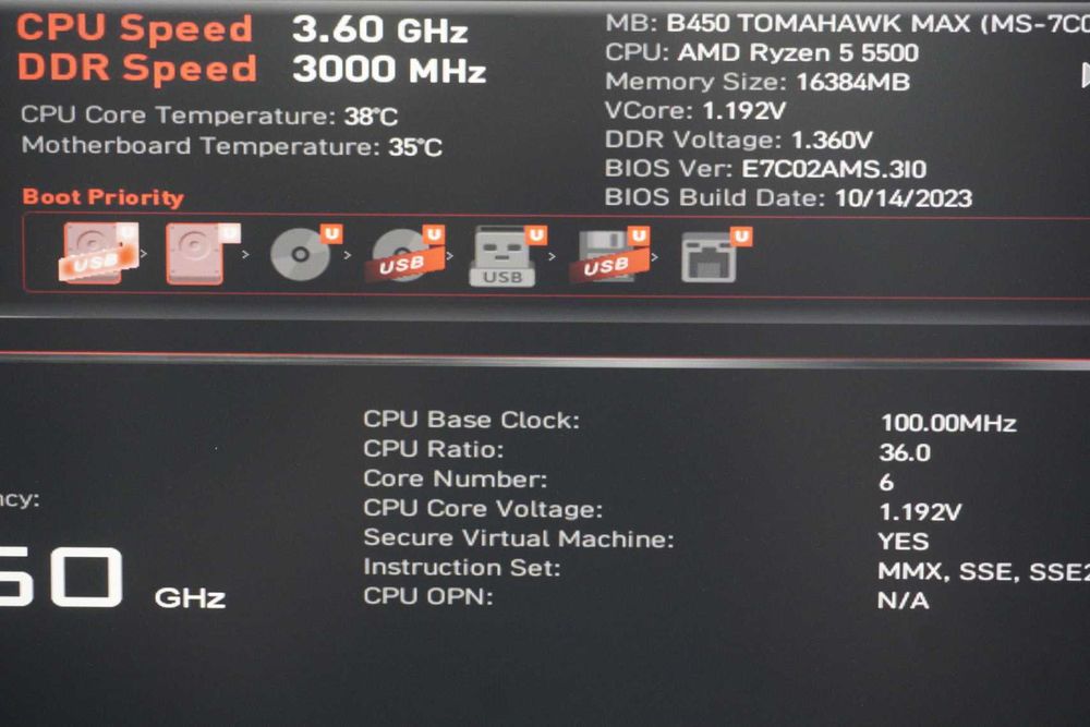 Gaming: Ryzen 5500/ B450/ RX 6800 Aorus/ 16GB RAM/ 1TB Samsung Nvme