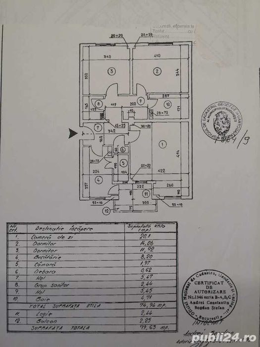 Schimb ap 3 camere Afi Cotroceni, bloc din 1993
