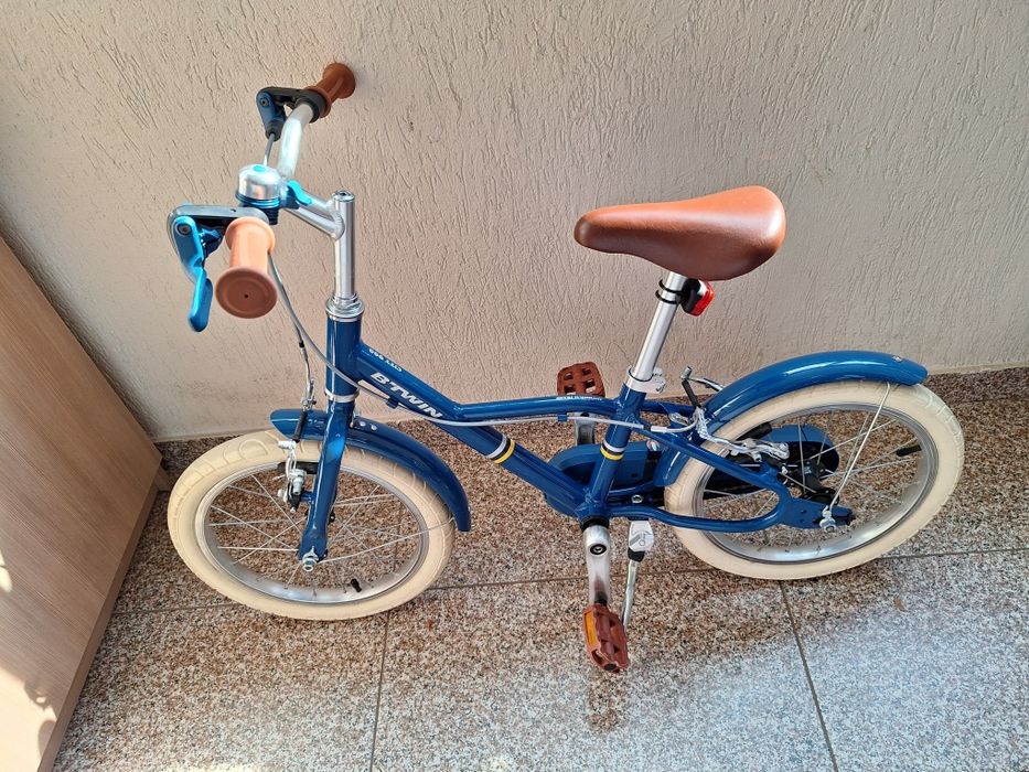 bicicleta b-twin 16 inch aluminiu usoara