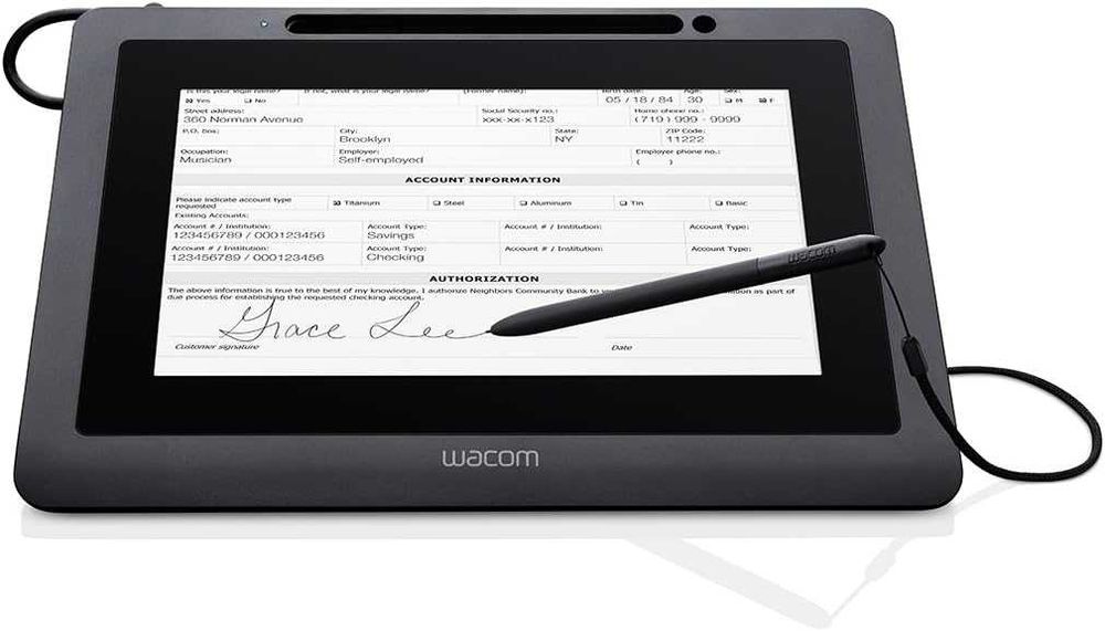 Графичен таблет за електронен подпис 10" WACOM DTU-1031X с писалка