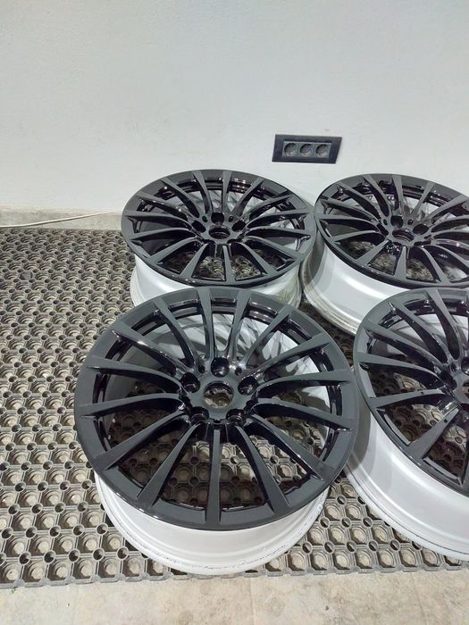 set jante 18 originale bmw 5 g30 g31 6 gt g32 style 619 negre
