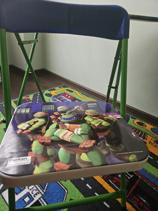 Детска сгъваема маса със стол костенурки нинджа