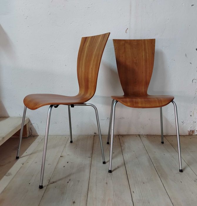 Scaune din lemn stil Mid-Century Modern, Germania