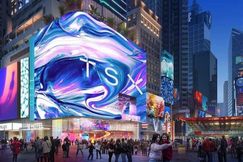 Nyu Yorkdagi Times Squaredagi katta LED ekranlarga reklama berish