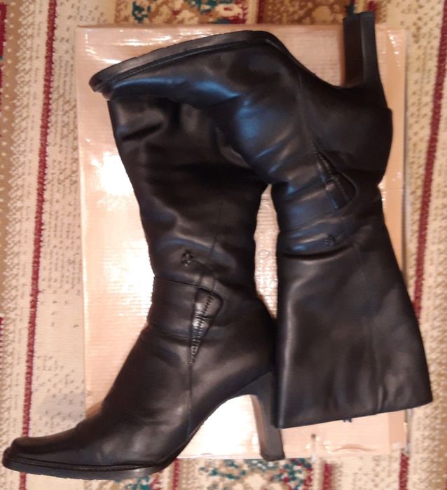 Сапоги зимние, кожа,женские разм.40