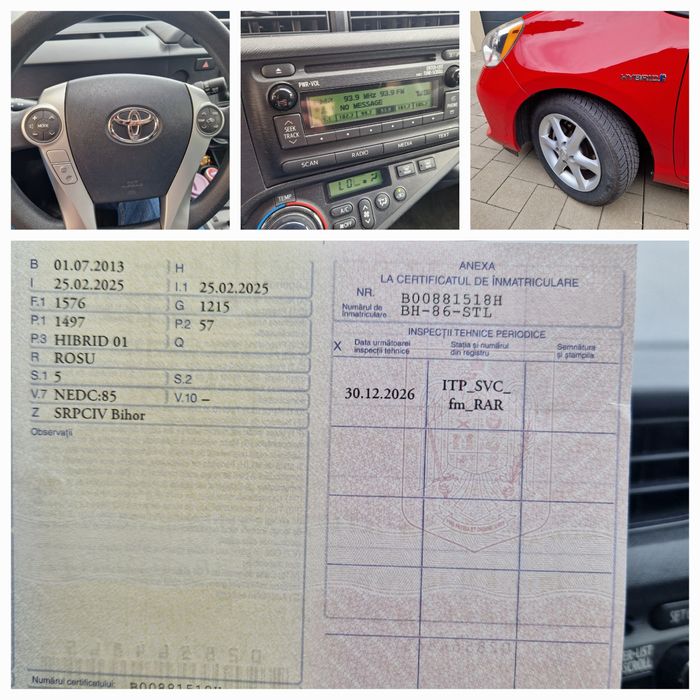 Vând Toyota Hybrid 1.5 Automată
