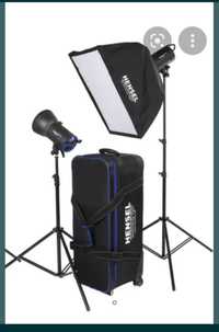 Kit 2 blitzuri 600 HENSEL integra mini + 2 softbox-uri dreptunghiulare