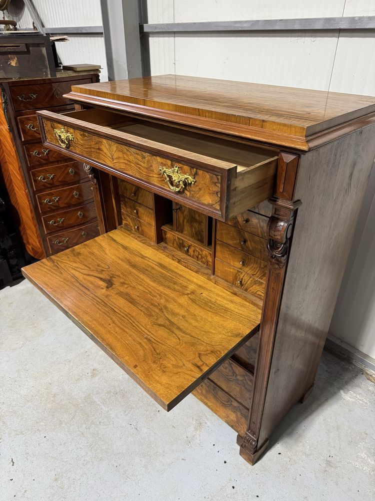 Secrerier biedermeier din lemn masiv