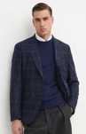 Sacou blazer 40 L slim Massimo Dutti NOU lana Finest Italian navy caro