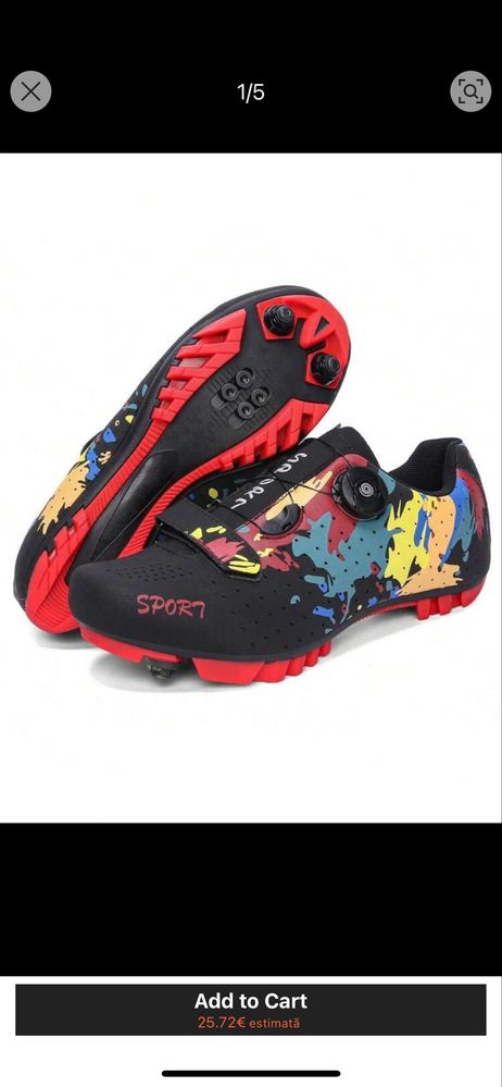 Pantofi ciclism anti alunecare 43