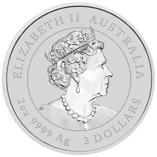 2 тройунции Сребърна Монета Австралийски Лунар Заек 2023