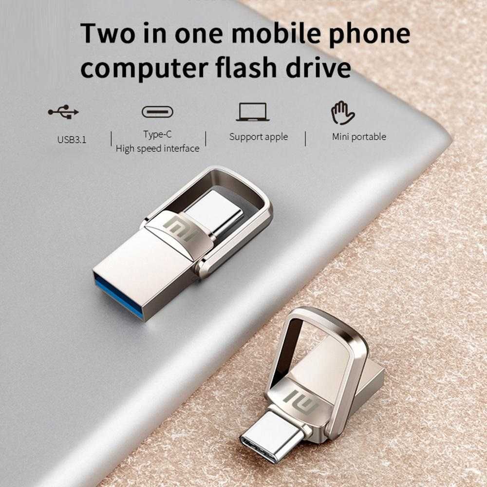 Stick Memorie USB Xiaomi 2TB, USB Type C, Gri, Metalic