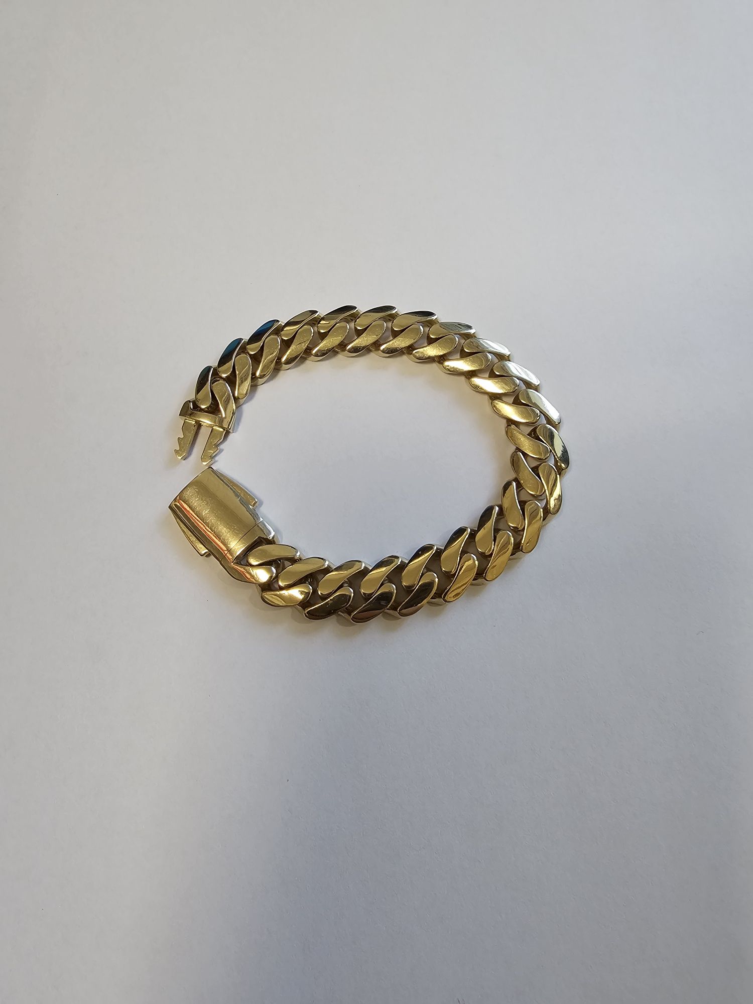 Vand bratara din aur 14 k model CUBAN