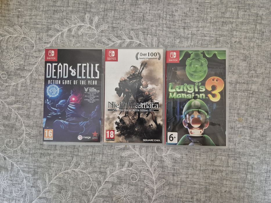 Dead cells, nier, luigis mansion 3 на nintendo switch
