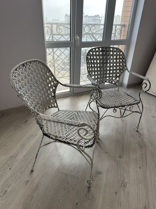 Кресло садовые с ротангом