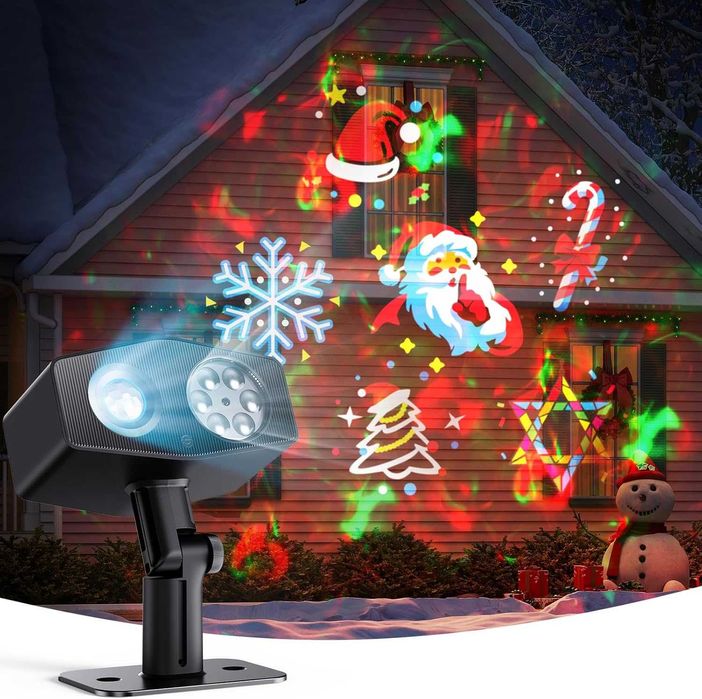 Govee Външен проектор със снежинки, интелигентен проектор, 20 диска