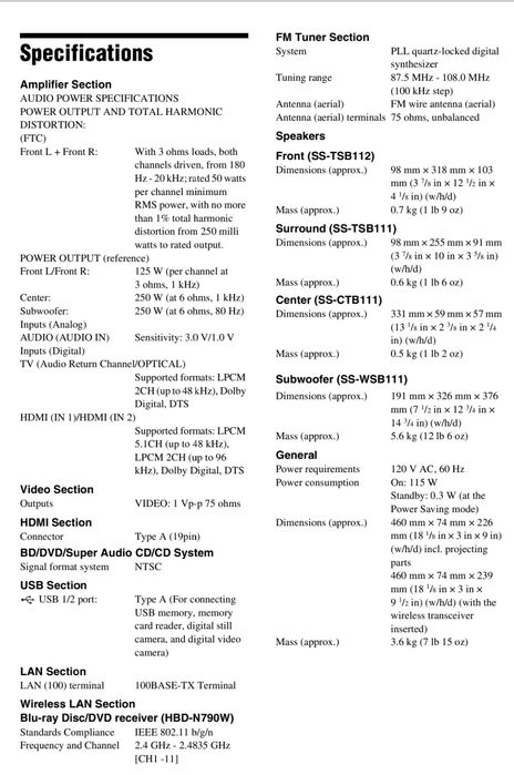 Vand BD/HT Player Sony HBD-N790W (3.1)