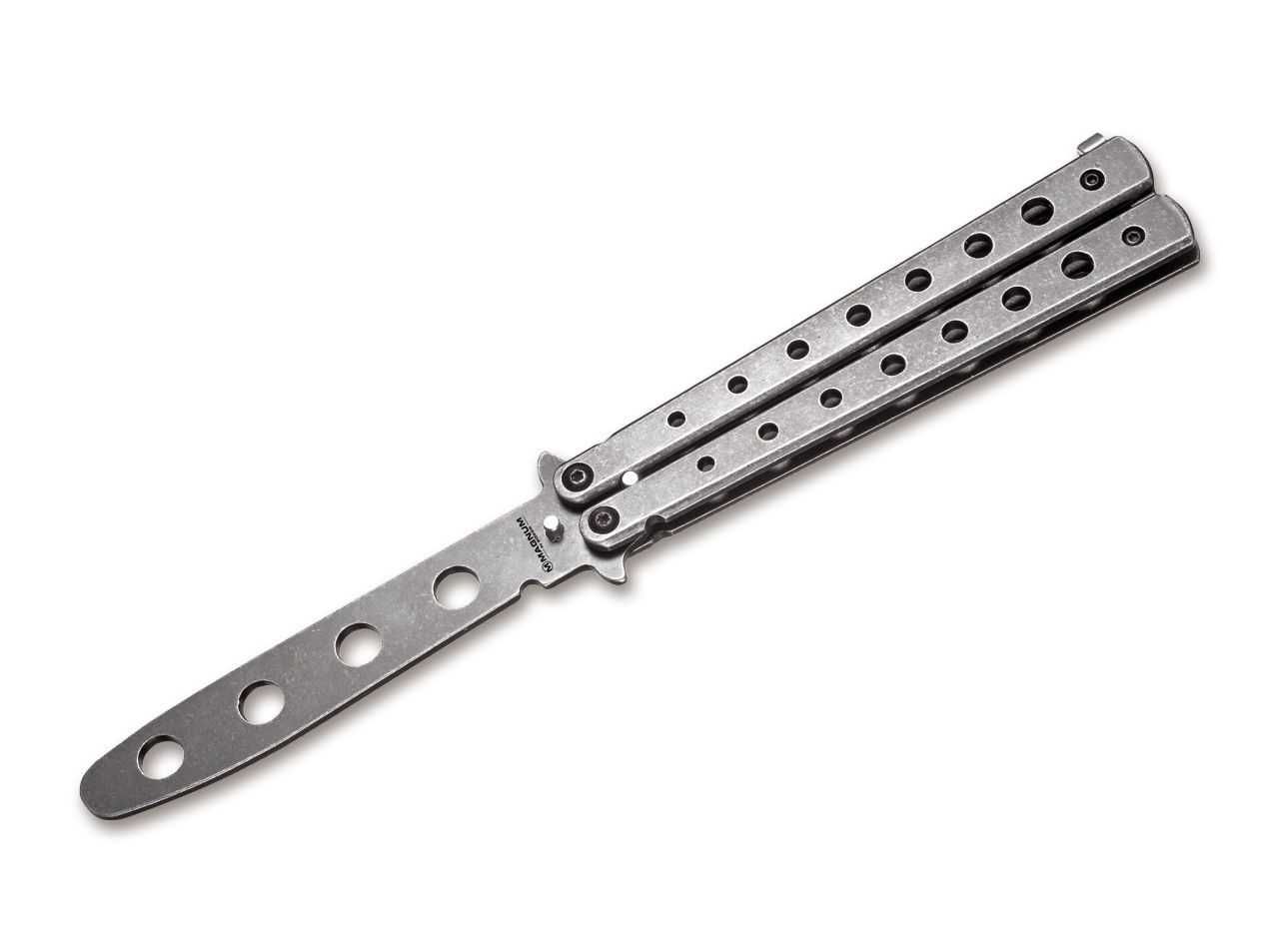 Briceag Magnum Balisong Trainer, maner inox, lama otel inoxidabil