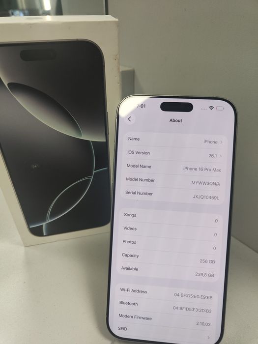 iPhone 16 Pro Max 256 100%