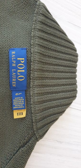 POLO Ralph Lauren Cotton Zip  L НОВО! ОРИГИНАЛ! Мъжки памучен Пуловер