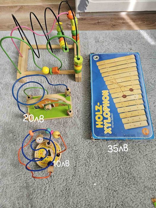 Детски дървени играчки, монтесори,образователни