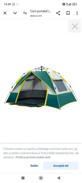 Cort camping nou 3-4per