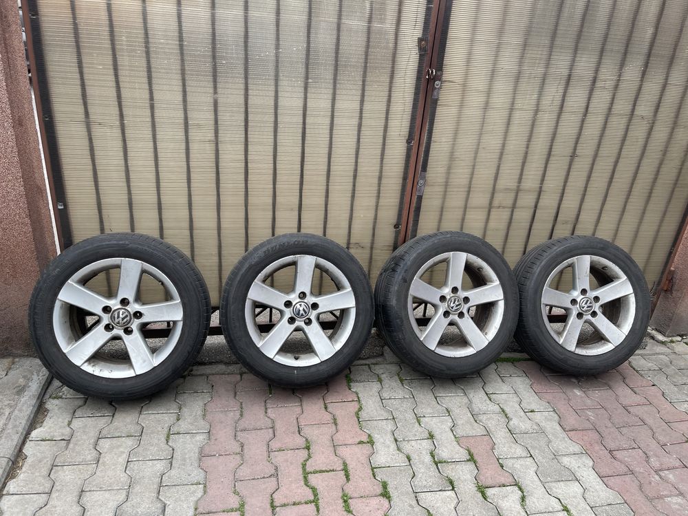 Jante Volkswagen 16 anvelope 205/55/R16 vara aliaj Passat Audi Skoda