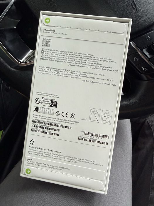 Oferta !! Iphone 17 Pro 256 gb SIGILAT ! SIM FIZIC ! Orange