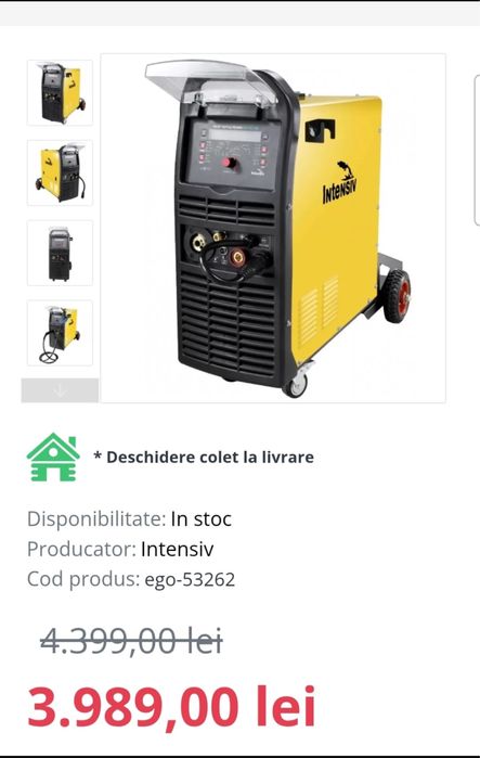 Aparat sudura MIG -MAG nou flosit foarte puțin !