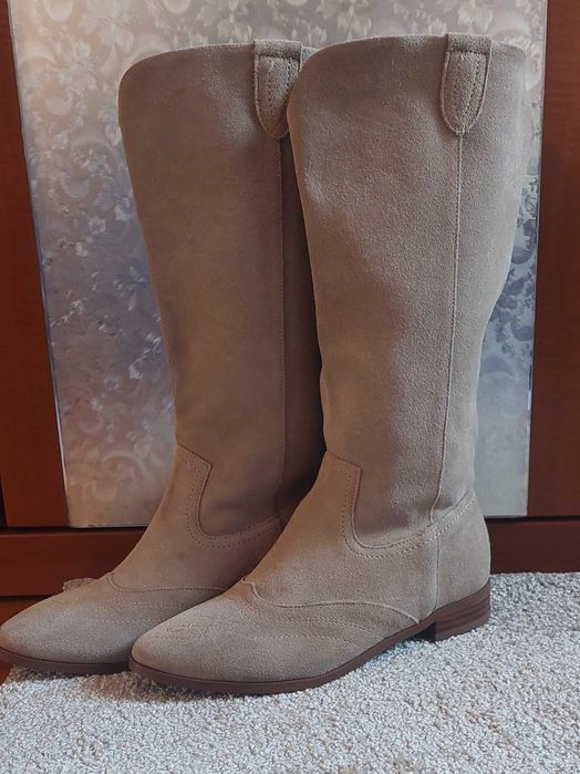 Велурени каубойски ботуши 37 номер