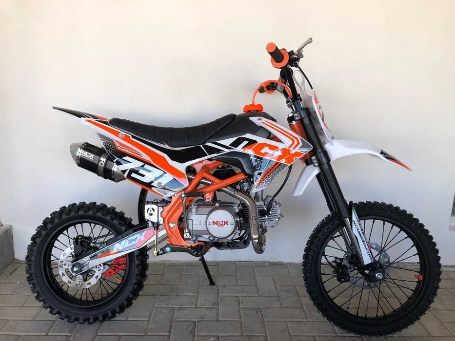 Motocicleta cross NCX Vyper25 17/14" 125cc 4T benzina alb/portocaliu